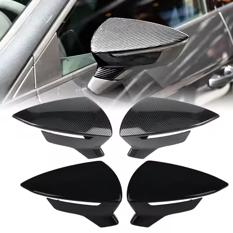 Rearview Mirror Cover For Seat Ibiza Mk5 V 6F KJ1 2017-2023 Leon Lion Mk3 III 5F ST / FR / Cupra 201