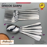 HSO - SUBRON STAINLESS STEEL SPOON AND FORK 26GRAM THICK CONTENTS 6PC | Tablespoon | Dinner fork