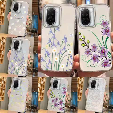 Trendy Daisy Flower Plant Phone Case For Redmi A5 A4 A3 Pro A3x 13C 12 12C 15 15C 14C 14R 13 13R 11A
