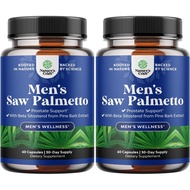 Saw Palmetto for Men with Beta Sitosterol - Saw Palmetto Extract Prostate Support Supplement for Men