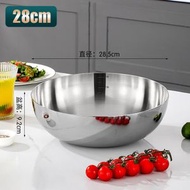 全城熱賣 - 304不鏽鋼打蛋盆 三層鋼加厚及麵盆 廚房攪拌盆 烘焙料理盆 沙拉碗【平行進口】