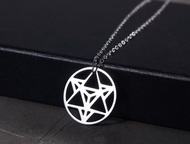 梅爾卡巴-生命之花長鍊 - 抗敏醫療鋼