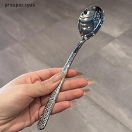 [Prs] Korean Stainless Steel Thiening Spoon Creative Long Handle Hotel Hot Pot Spoon Soup Ladle Home
