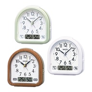 SEIKO Alarm Clock Table clock Brown Wood Grain 112 x 108 55mm KR513B