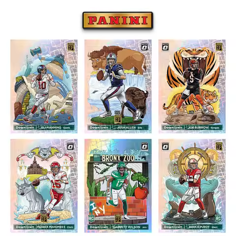 Panini 2022 Donruss Optic Downtown Eli Manning Brock Purdy Josh Allen Joe Burrow Diy Homemade Rugby 