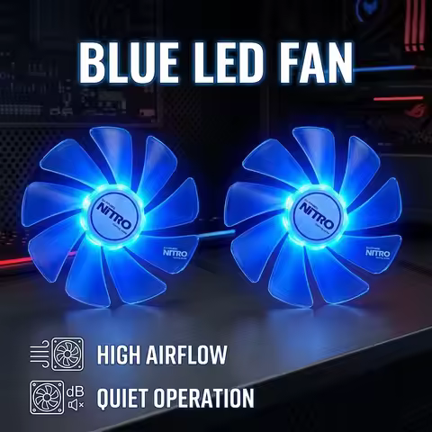 NEW FD10015M12D CF1015H12D RX 580 GPU Cooler Fan For Sapphire RX470 RX590 RX580 RX480 RX570 NITRO Sp