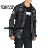Men's patch jeans jacket Men's jeans jacket denim jacket Men's jacket Jeans patch cloth bandung