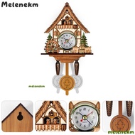 MELEN Cuckoo Clock, Wooden Wall Mounted Wall Clock,  Non Hourly Chime Retro Hanging Clock Home Wall 