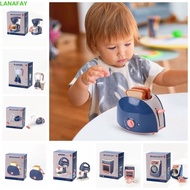 LANAFAY Simulation Kitchen Toys, Coffee|Vacuum Cleaner Simulation Kitchen Home Appliances Set, Children's Kitchen Toys Electric Oven Mini Bread Maker Toy Kids Gift
