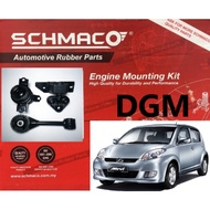Schmaco Perodua Myvi 1.0 1.3 2005-2010y Manual Engine Mounting Kit Set (1year Warranty)