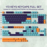 GMK Purple Night Keycaps 173 Keys ABS Double Shot Cherry Profile Keycaps Set for Mechanical Keyboard