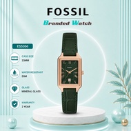 [Official Warranty] Fossil ES5366 Women's Raquel 23mm Three-Hand Date Green Croco LiteHide Leather W