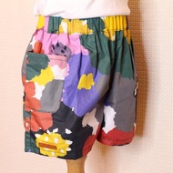 口袋俏皮短褲- 樂情洋溢 舒適親膚兒童棉麻五分褲 訂製手作童裝褲