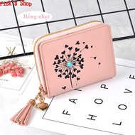 Dandelion flower purse E-06