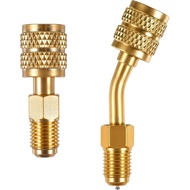 2 Keping Mini Split Adapter A2l Penyesuai Penyejuk Mengecas Port Vakum Penukar Loyang dengan Bidal 5