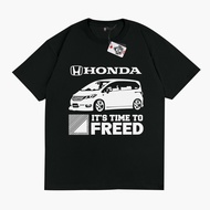 KARIMAKE T-Shirt Distro Unisex Car Image HONDA FREED Its Time To Freed Hologram