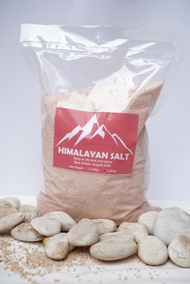 Garam Himalaya 1 kg / Pink Himalayan Salt - Fine Grade / Garam Himalaya Halus.