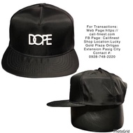 NWOT Dope Classic Logo Black Snapback Cap C 0073
