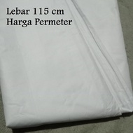 Mori Kain Mori Lebar 115 cm Harga Per Meter Kain Kafan Kain Putih Kaffan Kain Kaffan Halus Kain Puti