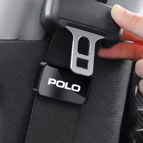 Fashion Magnetic Car Interior Supplies Seat Belt Holder Stabilizer For Volkswagen VW POLO Badge 6R 6