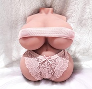 4 in-1 Sex Doll for Men 7.7LB Life Size Torso Male Sex Doll with Soft Boobs and Vagina Anal, Portabl