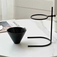djustable Height Ceramic Coffee Filter Cup Hand Brew Set Portable Household Coffee Brewing Kit Drip