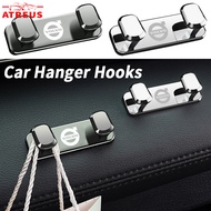 Volvo Car Metal Hook Car Double Hanger Hooks Multifunctional Storage Hooks Car Interior Decoration F
