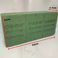 WET FORM / SPAN BUNGA BASAH / FOAM  / GABUS / SPONGE FOR FRESH FLOWER / FRESH FLOWER / FLORAL FOAM /