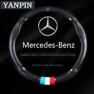 Mercedes-Benz Steering wheel cover in carbon leather Suitable for W124 /W203/W204 /C200/W140/W176/W2
