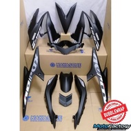 COVER SET YAMAHA NVX155 NVX V1 AEROX BLACK #STICKER TANAM