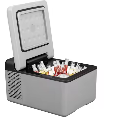 9L Portable Car Refrigerator Compressor 10 Qt Mini Fridge Freezer Fridge Cooler 12V/24V DC Ice Box K