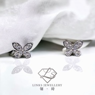 ［Real Moissanite］Can Pass Diamond Test 18K Gold Simple Butterfly Earrings ME005 Diamond Earrrings/Mo