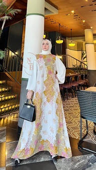 K-FASHION Gamis Set Hijab Terbaru Kekinian Baju Wanita Lebaran Model Baru Import Viral Outfit Modern