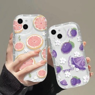 UNGU Purple Aesthetic Girl Casing Oppo Reno 11F 5G C67 C53 C51 C51S Reno 11 5G 11 Pro 5G 20 30A A17K