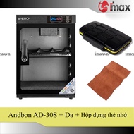 Tủ chống ẩm Andbon AD-30S (30 Lít) - Công nghệ Japan + Hộp đựng thẻ chống nước + Tặng da lau len (Da