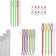 LINTRA Wool Needles for Sewing, Pack of 27 Darning Needles for Wool, Colourful Darning Needles with