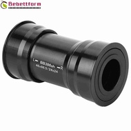 BEBETTFORM Bicycle Bottom Bracket, 24mm Lightweight Press Fit Bearing, Durable Black Aluminum Alloy 