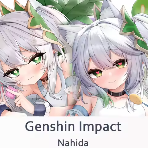 Genshin Impact Nahida Dakimakura Waifu Pillowcase 2-Side Print Pillow Case Hugging Body Cushion Cove