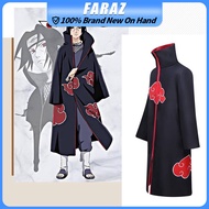Naruto Costume Akatsuki Cloak Cosplay Sasuke Uchiha Cape Halloween Party Cosplay Costume