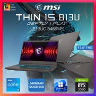 MSI Gaming Laptop THIN 15 (i5-13420H/16GB/512GB/15.6 FHD 144HZ /RTX 3050 4GB/OFF HOME 2024/W11/Bag/2