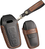Audi Leather Key Case Compatible with Audi A5 S5 A6 S6 Q5 SQ5 Q6 SQ6 Sportback e-tron SUV Avant Salo