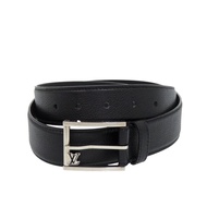 近全新路易威登 Saint-Germain M8355 皮革 100/40 黑銀雙色皮帶，黑色，LV 1227 [二手]LOUIS VUITTON