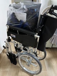 日本 MIKI 可拆式細輪手動輪椅(藍黑布)