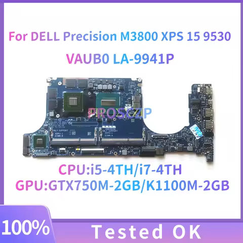 LA-9941P LA-C011P 0NY4TF 0T37HN 0PD4J1 For DELL XPS 15 9530 M3800 Laptop Motherboard W/ i5-4TH I7-4T
