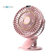 Portable Fan Clip Fan USB Rechargeable Silent Fan Desktop Small Fan for Office Home Desk Table Outdoor,Pink
