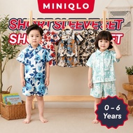 Budak Baju Lengan Pendek Set 0-6 Years Lelaki Perempuan Boy Girl Short Sleeve Set Unisex Soft Wear