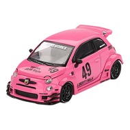 MINI GT 1/64 Abarth 595 LB-WORKS x Abas Works Pink (Left Hand Drive) Finished Product MGT00851-BL