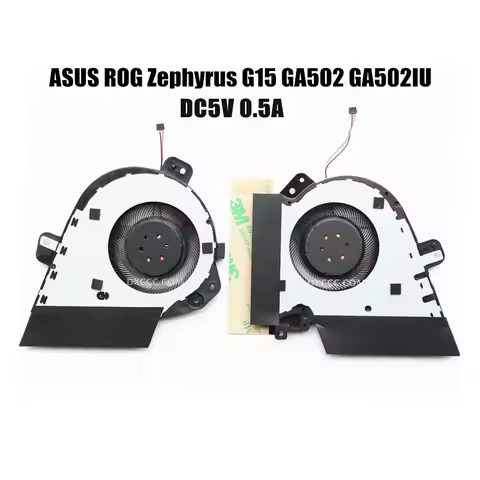 5V Cooling Fans Cooler For ASUS ROG Zephyrus G15 GA502 GA502IU GA502IV CPU GPU FANS 13NR03V0T020011 