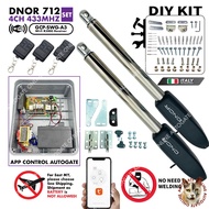 DIY KIT - WIFI DNOR 712 ( 4CH 433MHZ )  SWING ARM AUTOGATE   HEAVYDUTY DREAM ARM AUTO GATE SYSTEM（FU