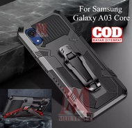 SAMSUNG GALAXY A03 CORE Case Standing Back Klip Hard Case Robot Clip Case Rugged Armor Hard SAMSUNG 